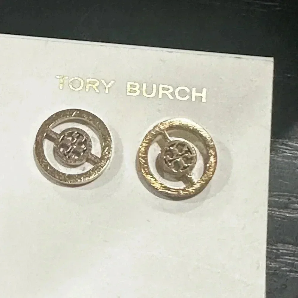 Tory‎ Burch Split Circle Stud Earrings